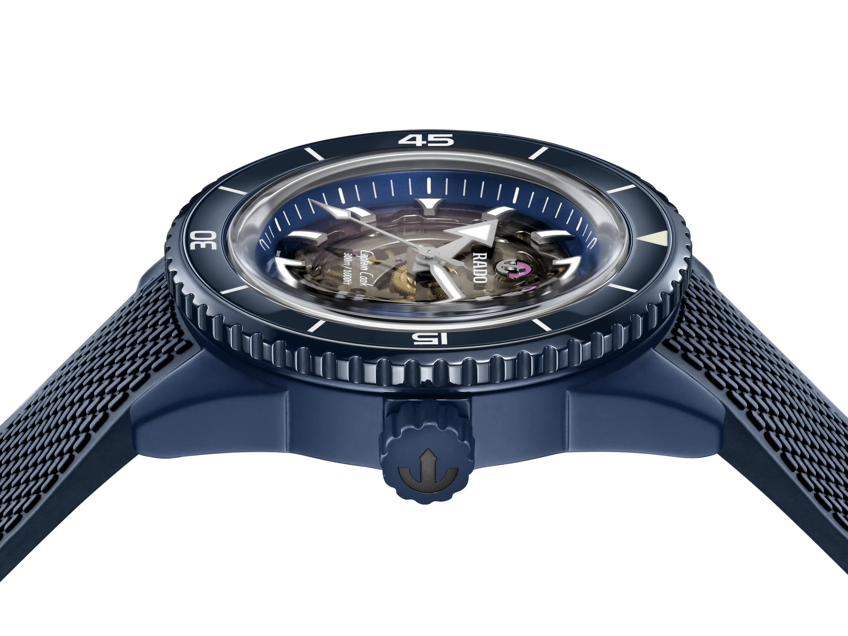 RADO Captain Cook Matte Navy Blue High-Tech Ceramic 43mm Men's Watch R32153209