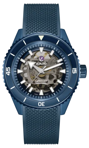 RADO Captain Cook Matte Navy Blue High-Tech Ceramic 43mm Men's Watch R32153209