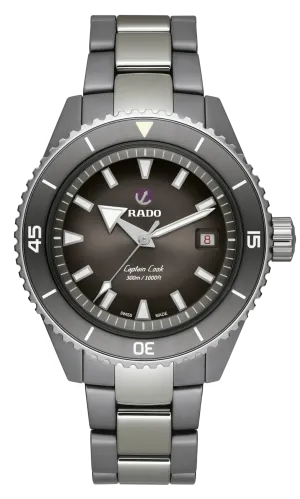 RADO Captain Cook Plasma High-Tech Ceramic Diver 43mm Grey Dial Men's Watch R32144102