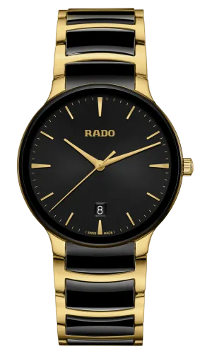 RADO Centrix 39.5mm Gold-Black Ceramic Men's Watch R30022152