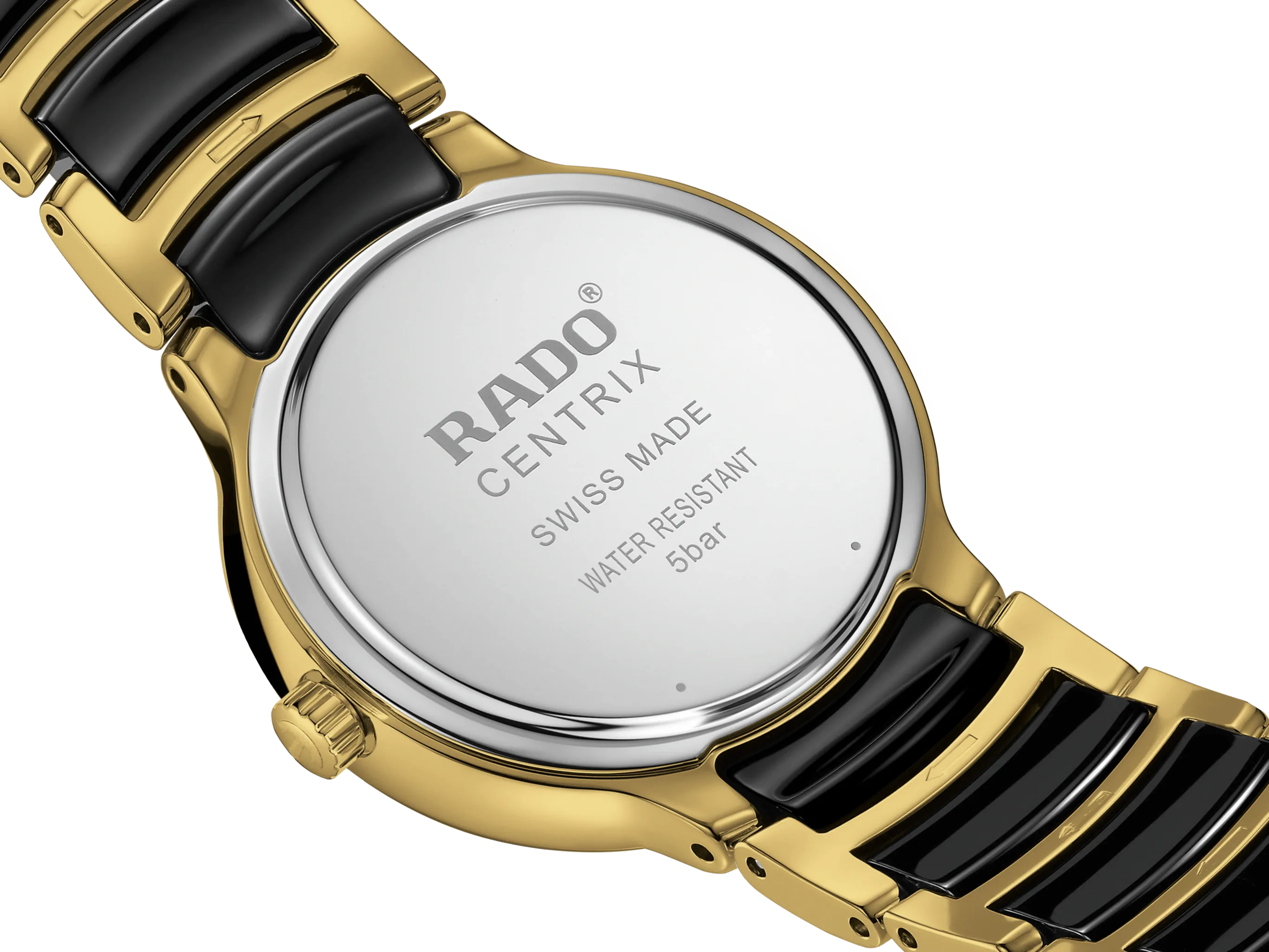 RADO Centrix Automatic Diamonds 30.5mm Gold-Black Women's Watch R30025742