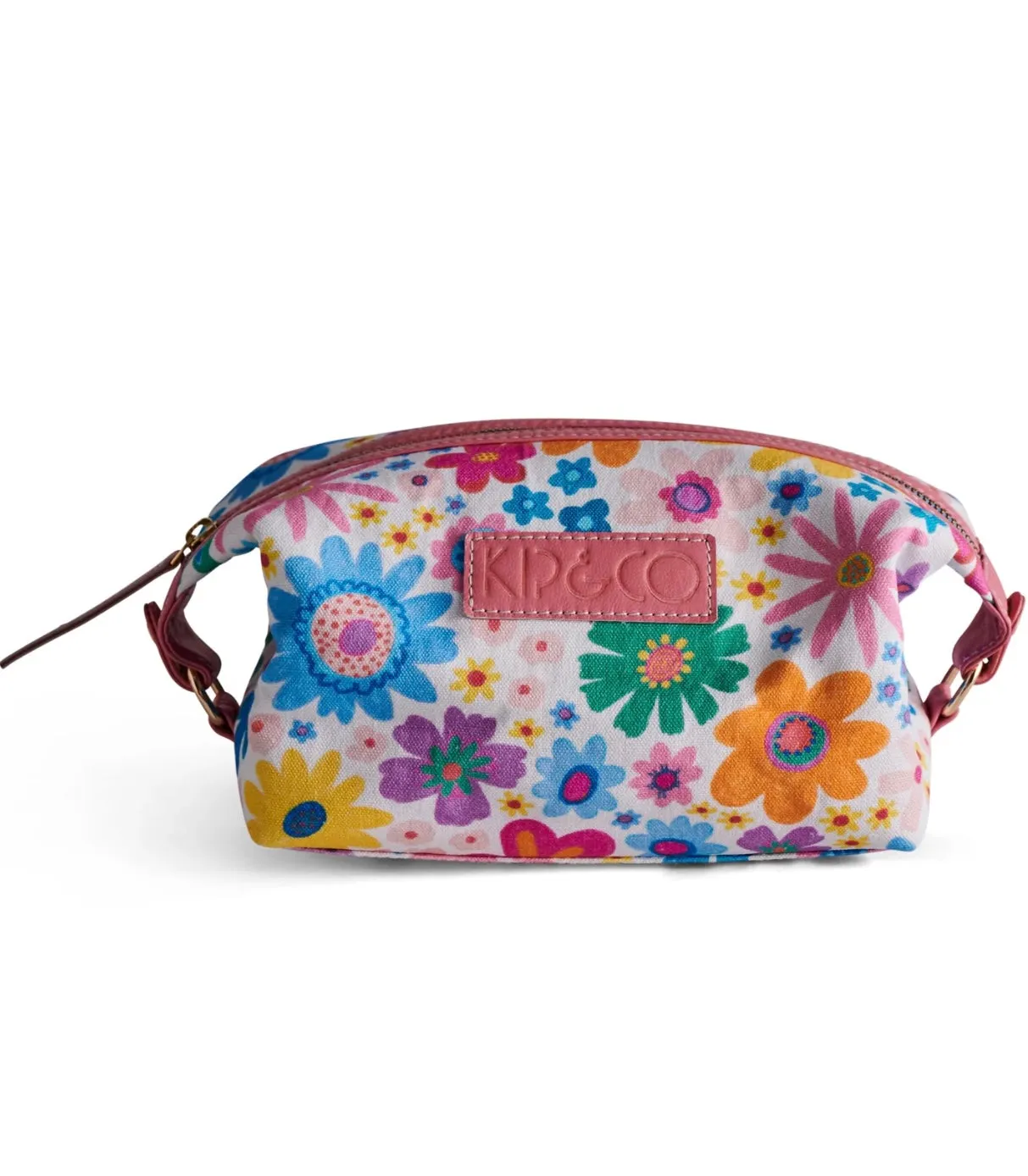 RAINBOW FLOWERS TOILETRY BAG