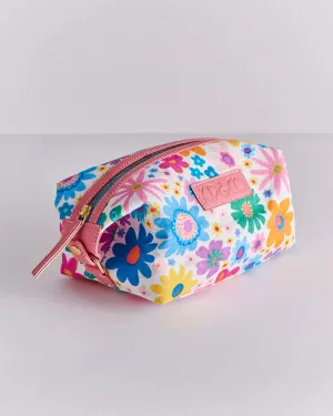 RAINBOW FLOWERS TOILETRY BAG