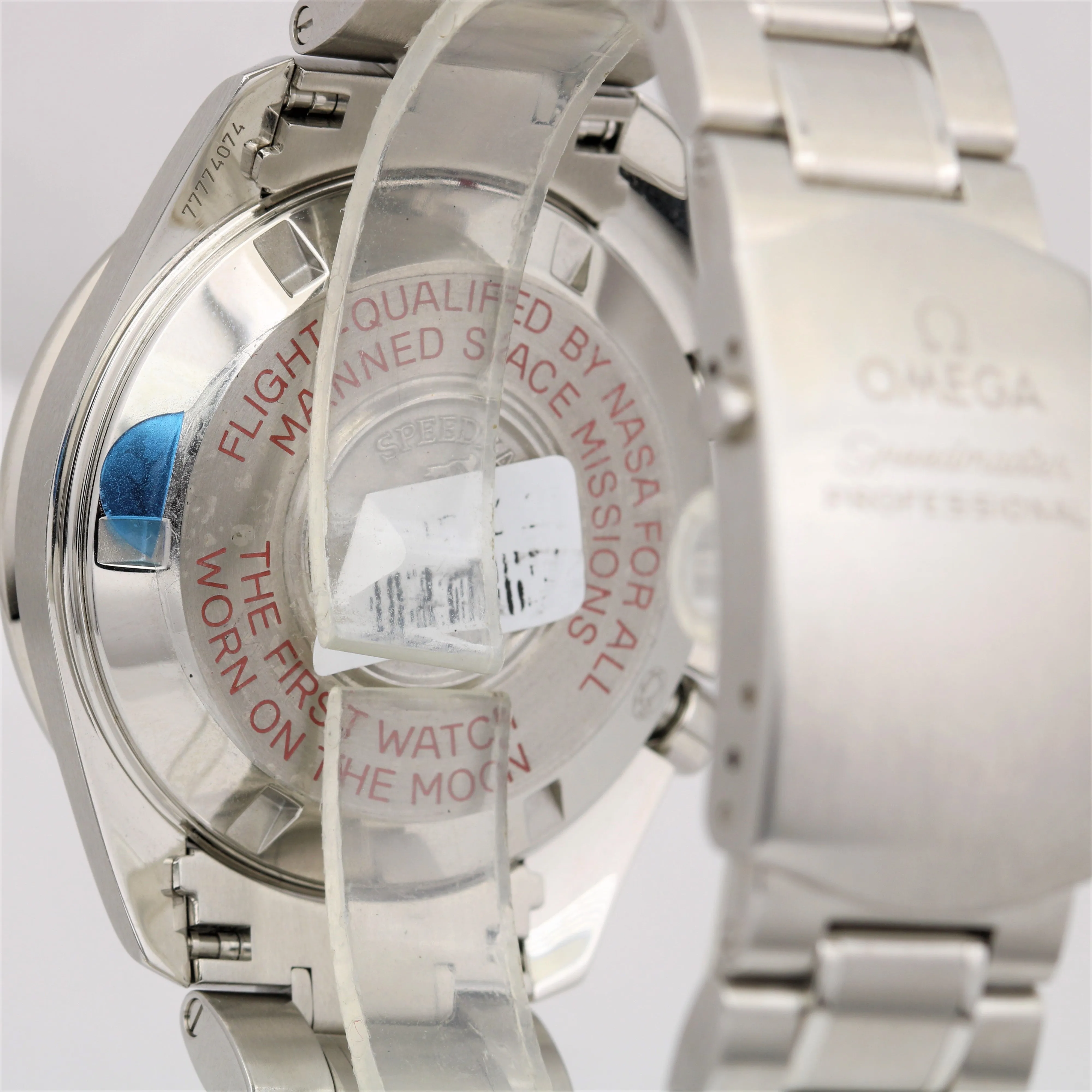RARE 2015 MINT STICKERS Omega Speedmaster TINTIN 42mm 311.30.42.30.01.004 Watch