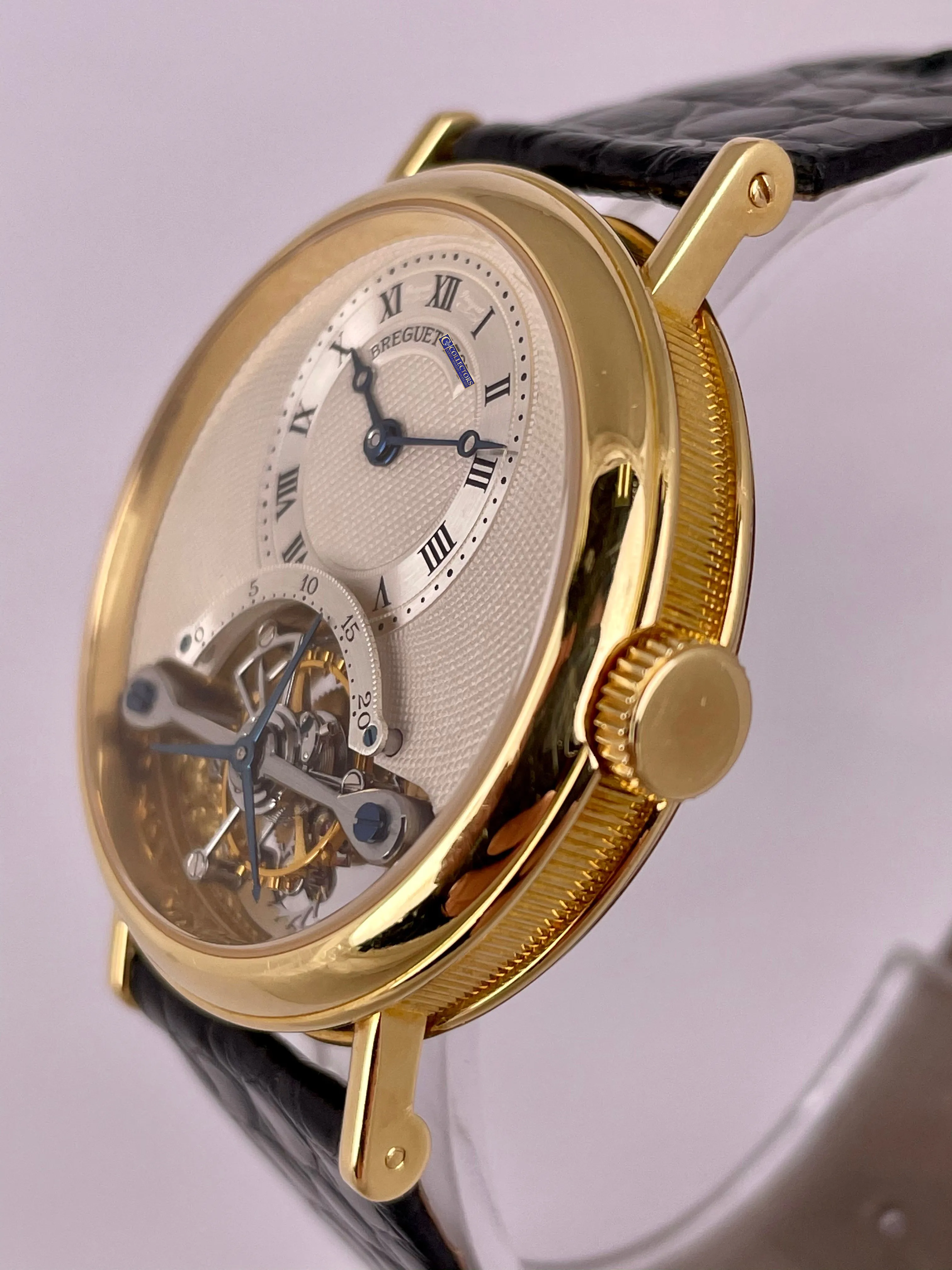 RARE Breguet Classique Tourbillon 18K Yellow Gold 3350 35mm Manual Watch