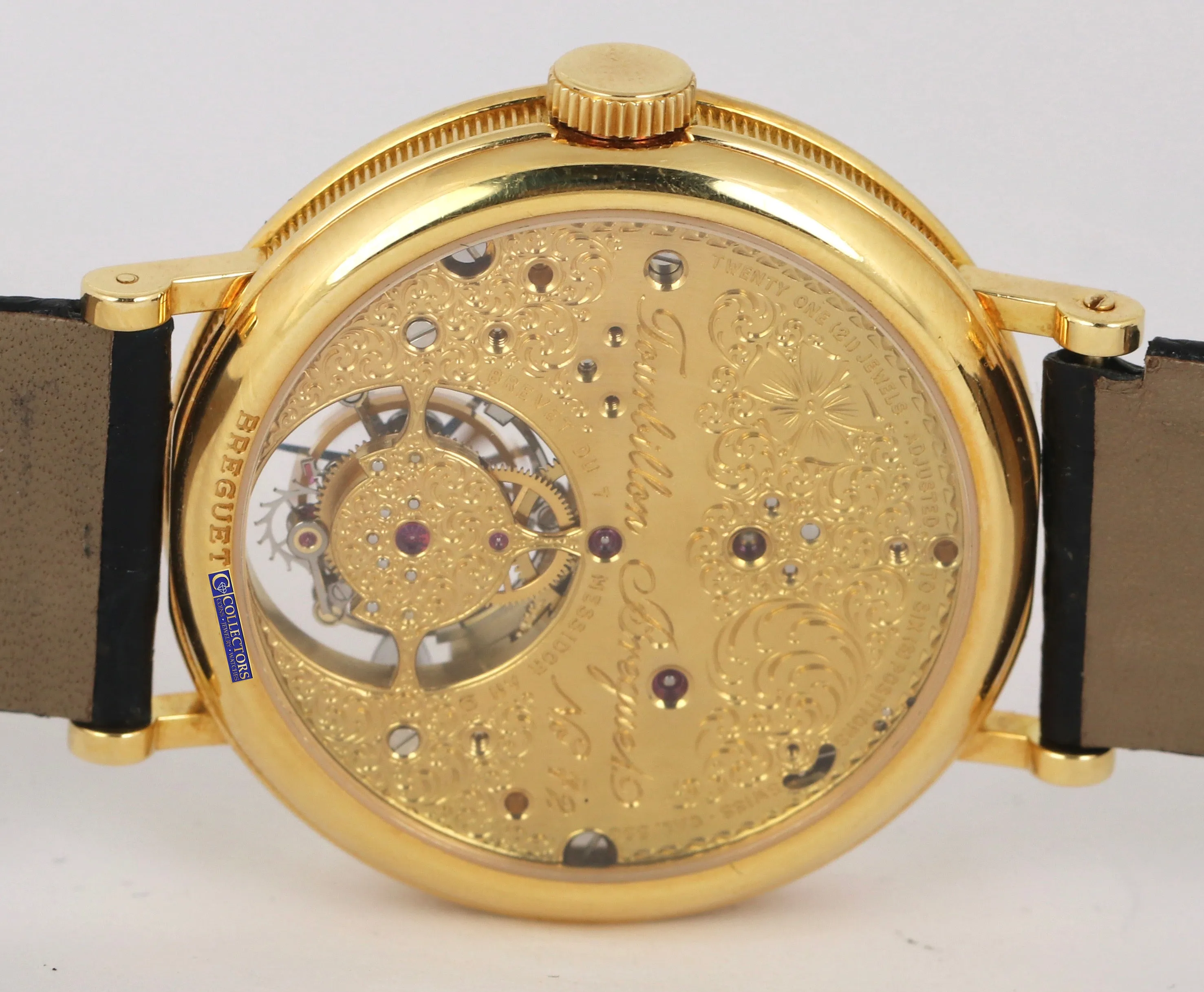 RARE Breguet Classique Tourbillon 18K Yellow Gold 3350 35mm Manual Watch