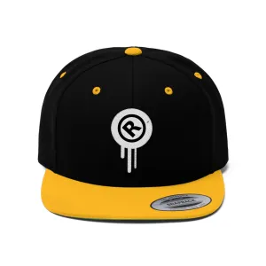 Raw Sushi "R Drip" Flat Bill Hat blk/yellow