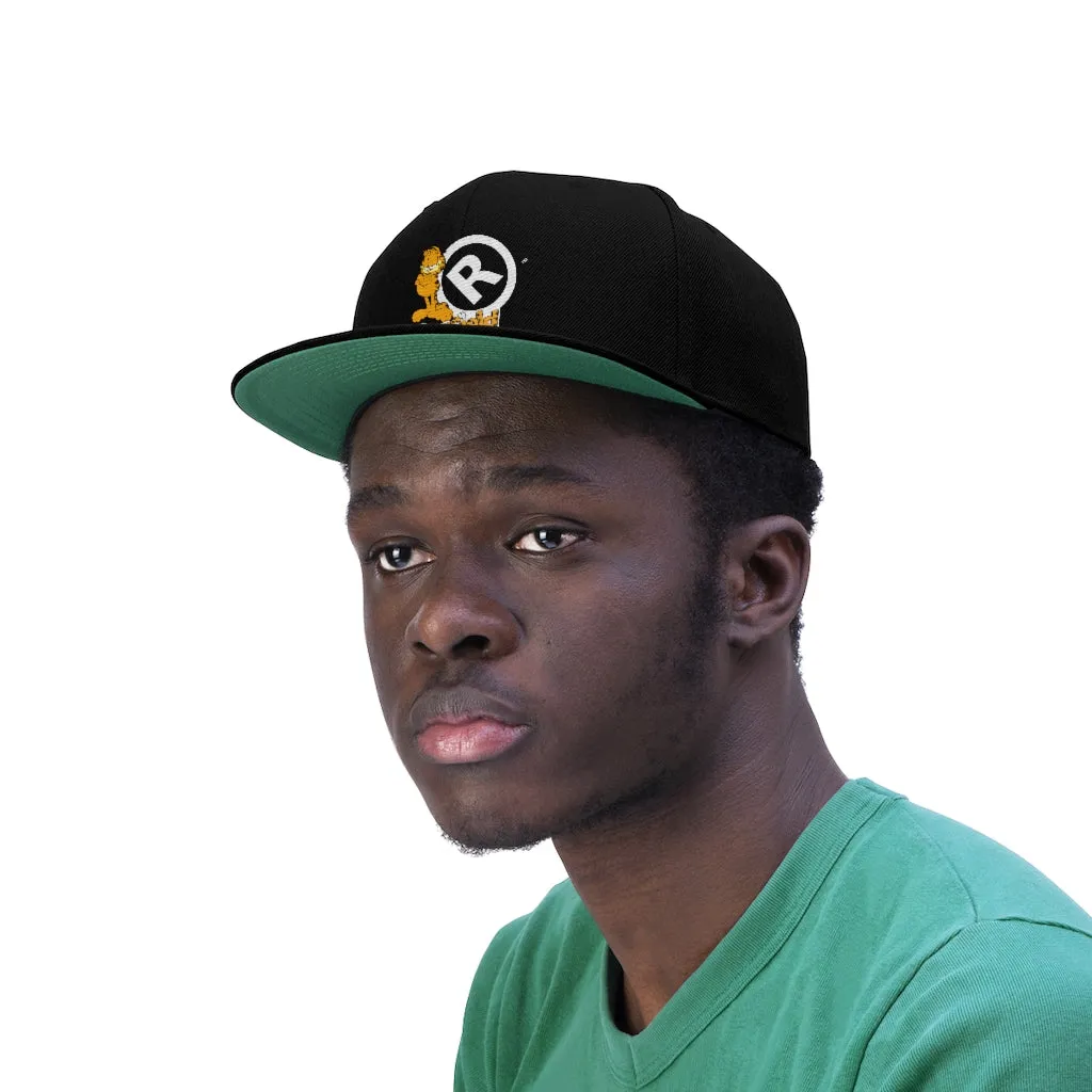 Raw Sushi "R" Garfield Flat Bill Hat