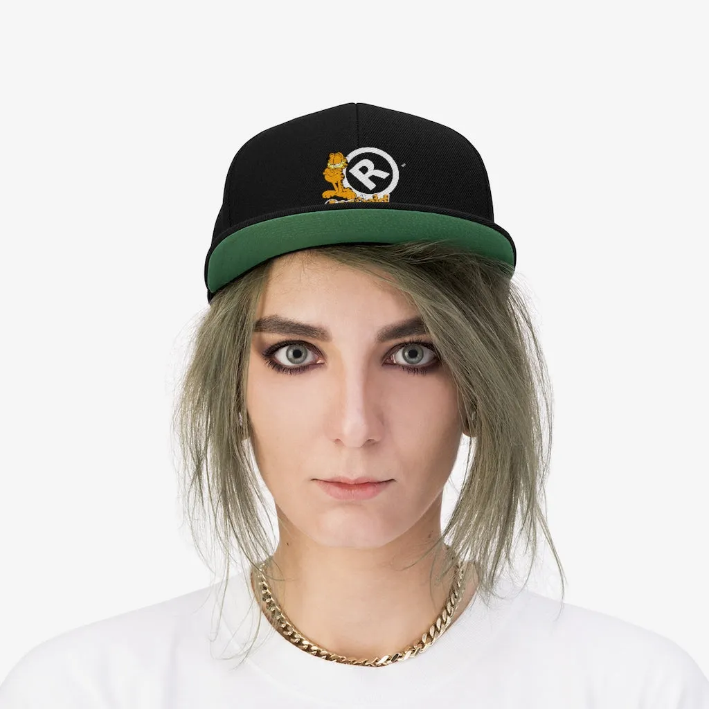Raw Sushi "R" Garfield Flat Bill Hat