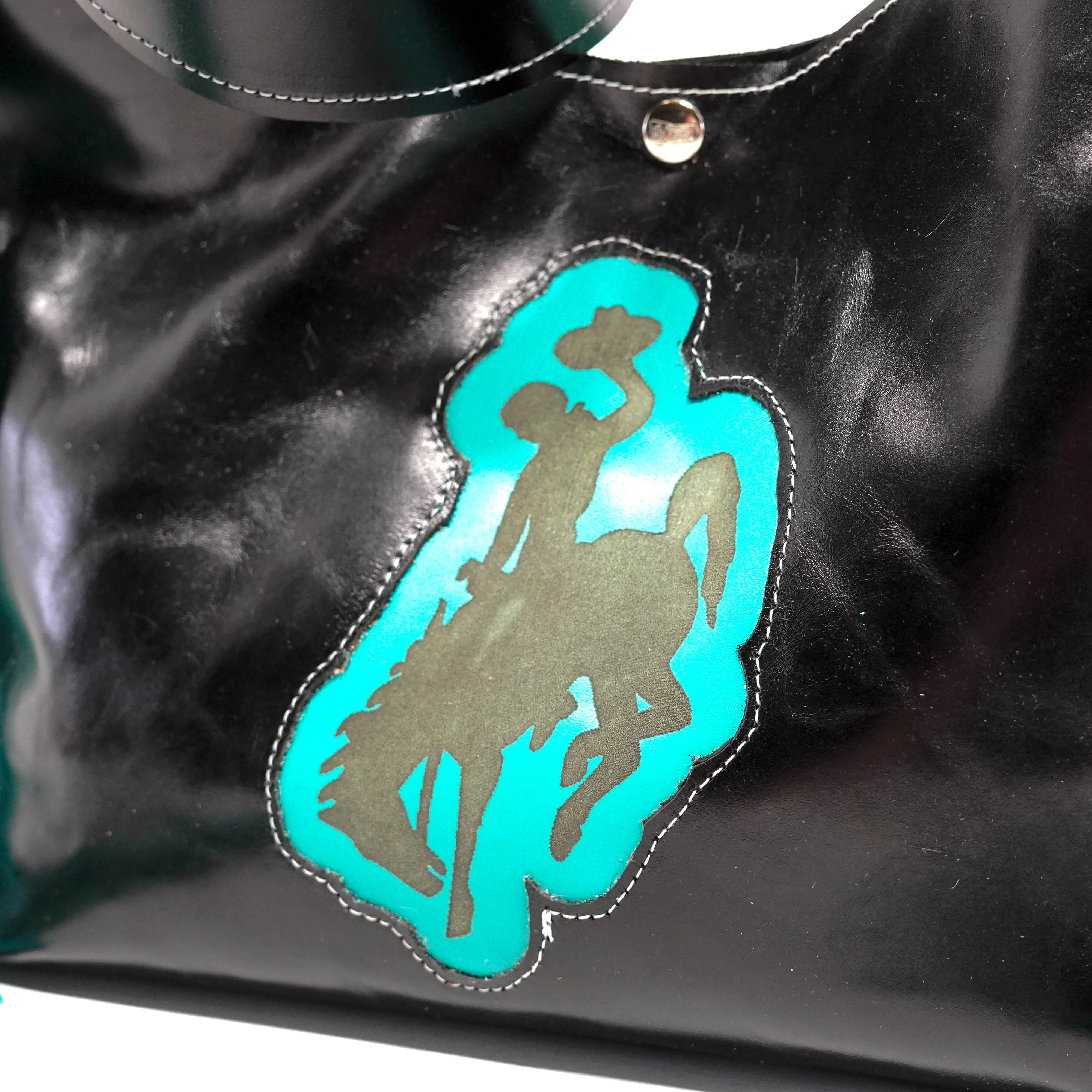 Reba - Black Smooth Leather w/ Engraving