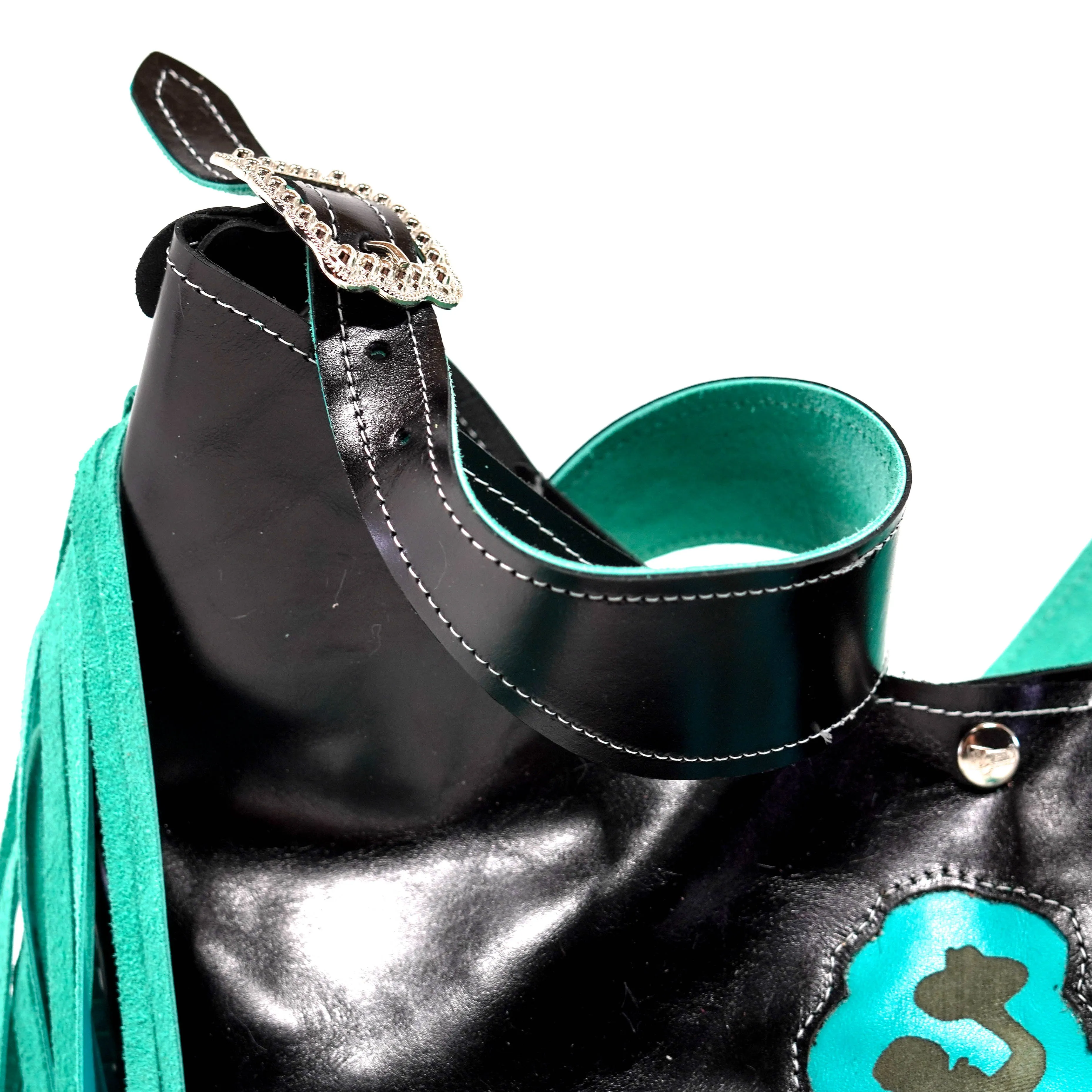 Reba - Black Smooth Leather w/ Engraving