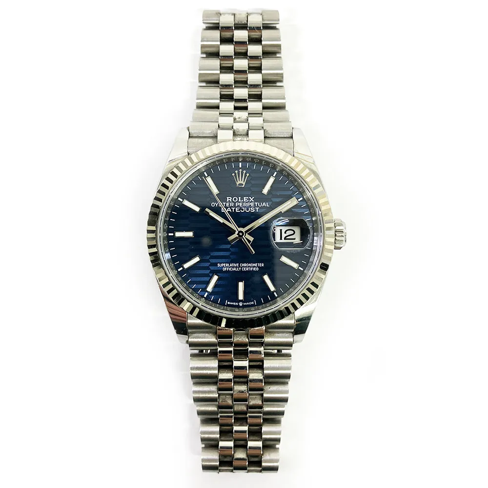 Rolex Datejust 126234 Blue Fluted Dial Jun 2023