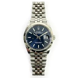 Rolex Datejust 126234 Blue Fluted Dial Jun 2023