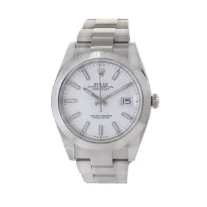 Rolex Datejust 41 White Dial Reference 126300