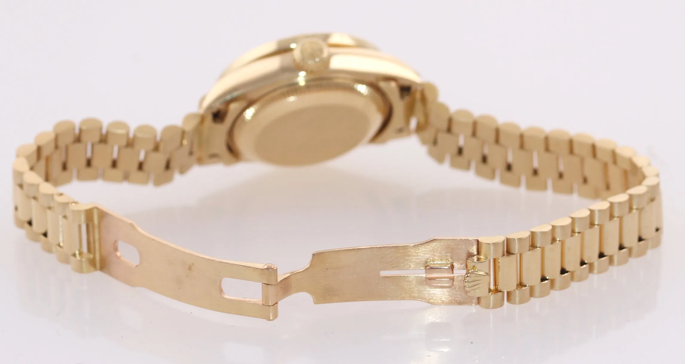 Rolex DateJust President Crown Collection 26mm Diamond Yellow Gold Watch 69138