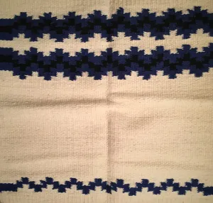 Saddle Blanket Big Country Ivory Blue Black