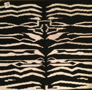 Saddle Blanket Zebra Print Black and White