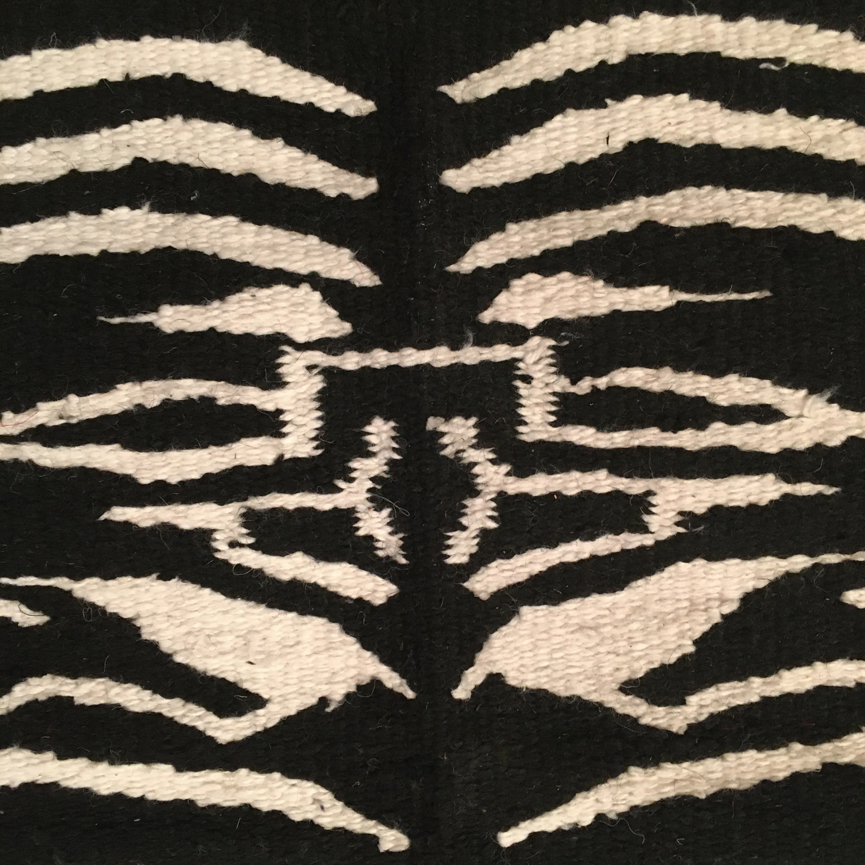 Saddle Blanket Zebra Print Black and White