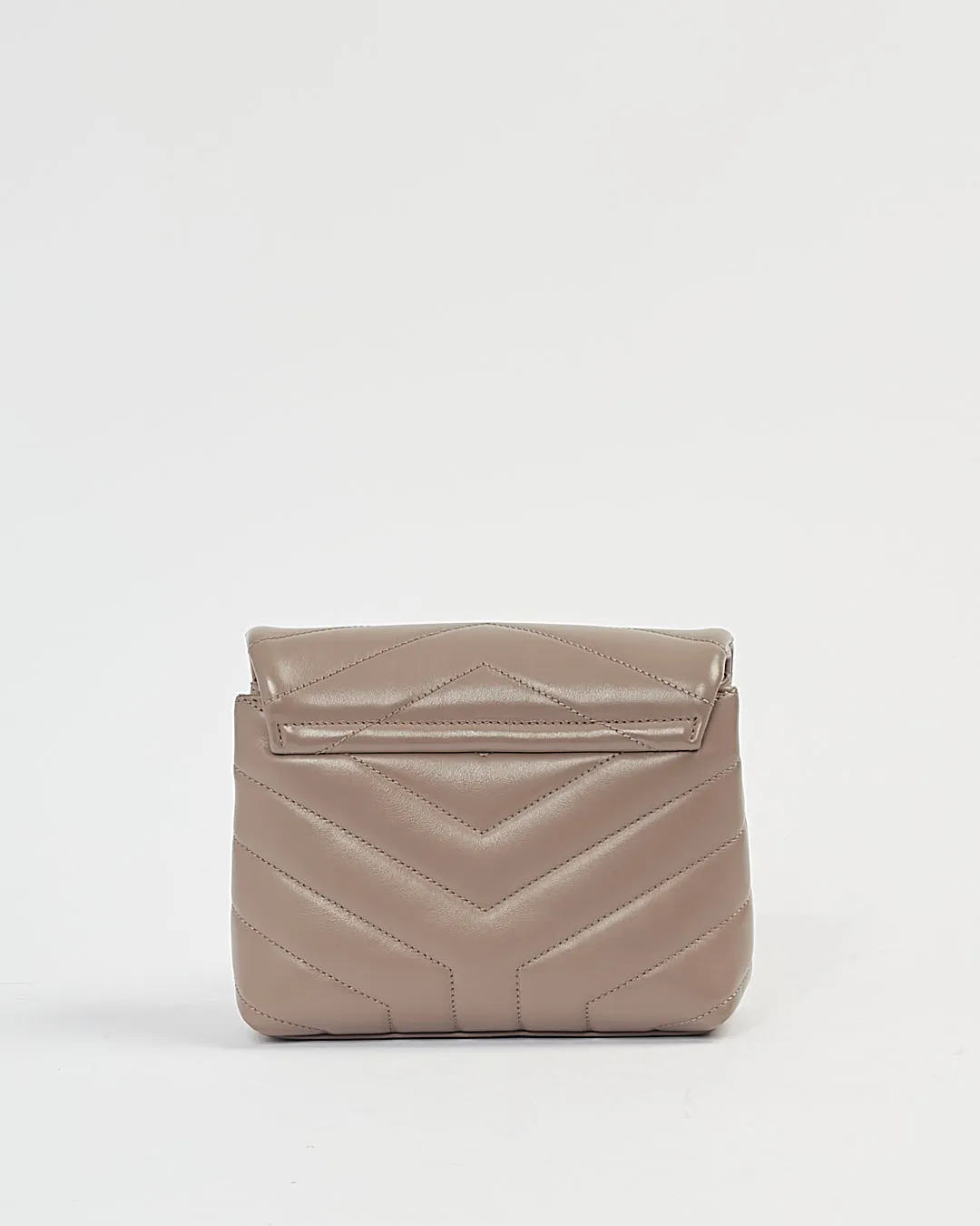 Saint Laurent Mink Chevron Leather Matelasse Lou Lou Toy Bag
