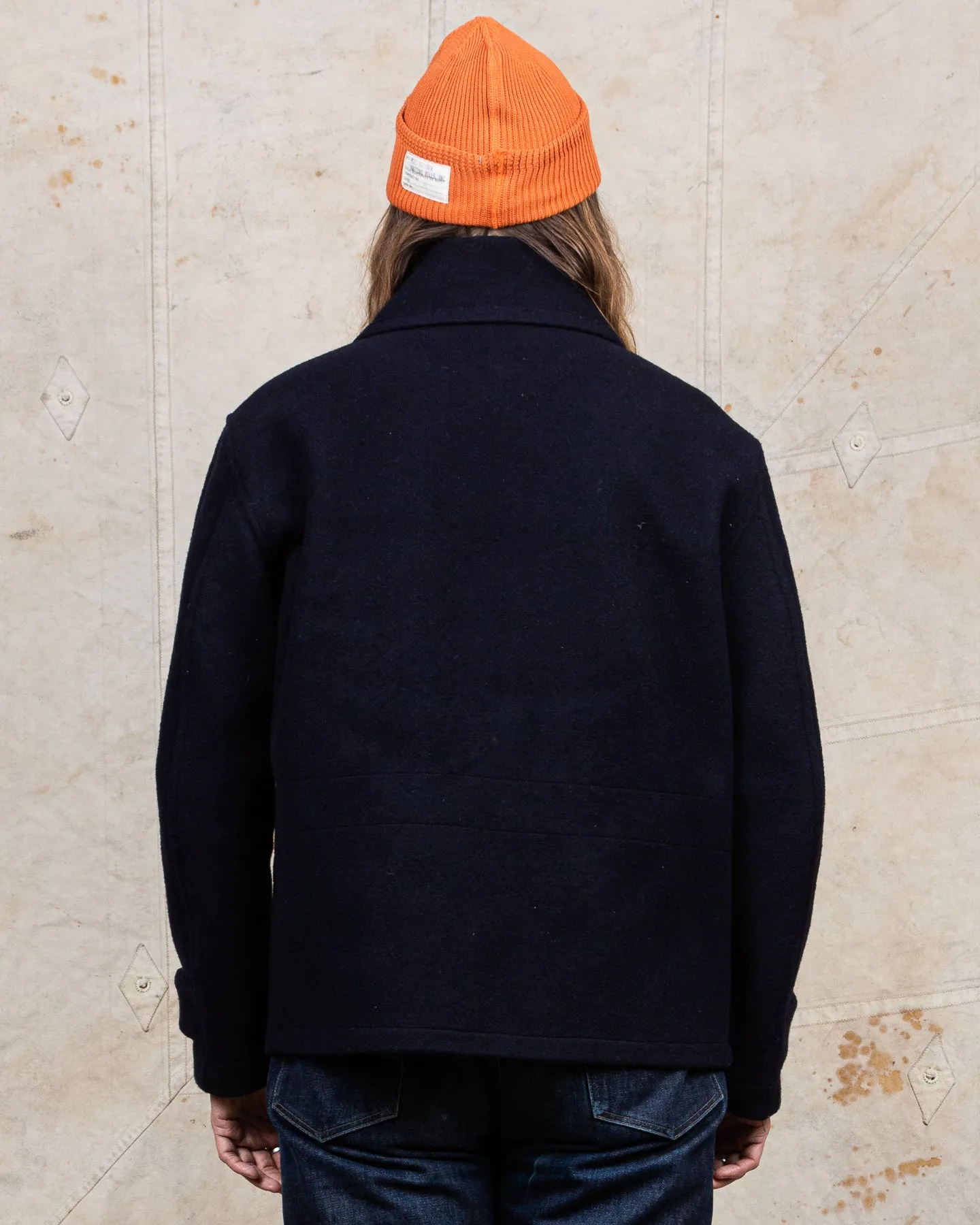 Second Hand Buzz Rickson's Short Wool Duffle Coat Navy
