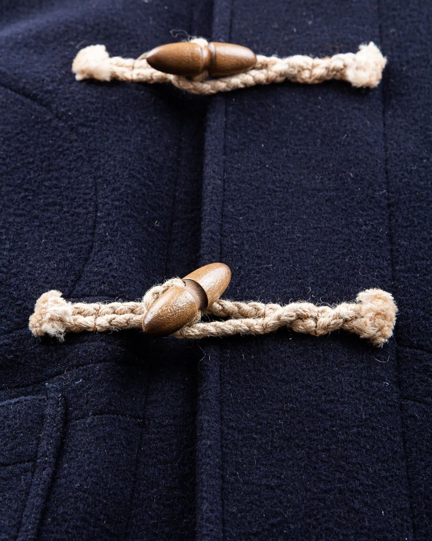 Second Hand Buzz Rickson's Short Wool Duffle Coat Navy