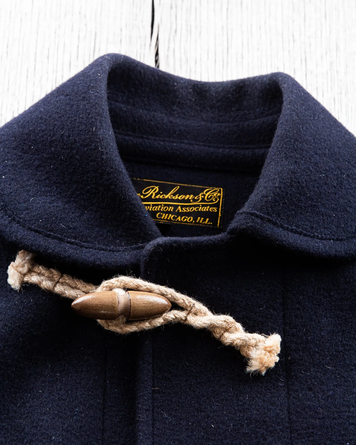 Second Hand Buzz Rickson's Short Wool Duffle Coat Navy