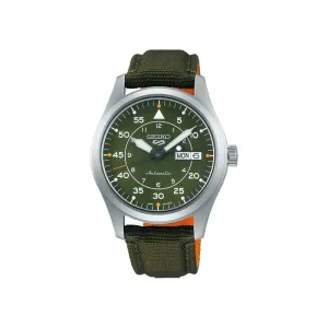 Seiko 5 Sports SRPH29K1 Flieger Automatic Men's Watch | Green Dial with Green Nylon Strap