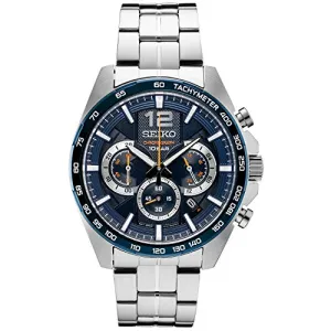 Seiko Men's Japanese Quartz Stainless Steel Strap, Silver, 0 Casual Watch (Model: SSB345)