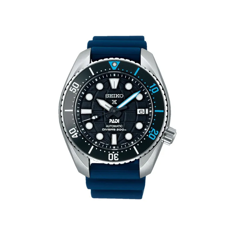 Seiko Prospex Sea Series Automatic Diver's Watch SPB325J1 with Blue Silicone Strap | Men's 200M Automatic Dive Watch