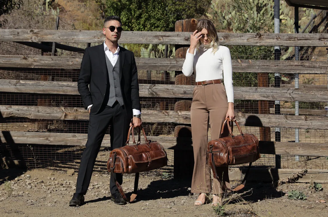 Shane Buffalo Leather Duffel Bag