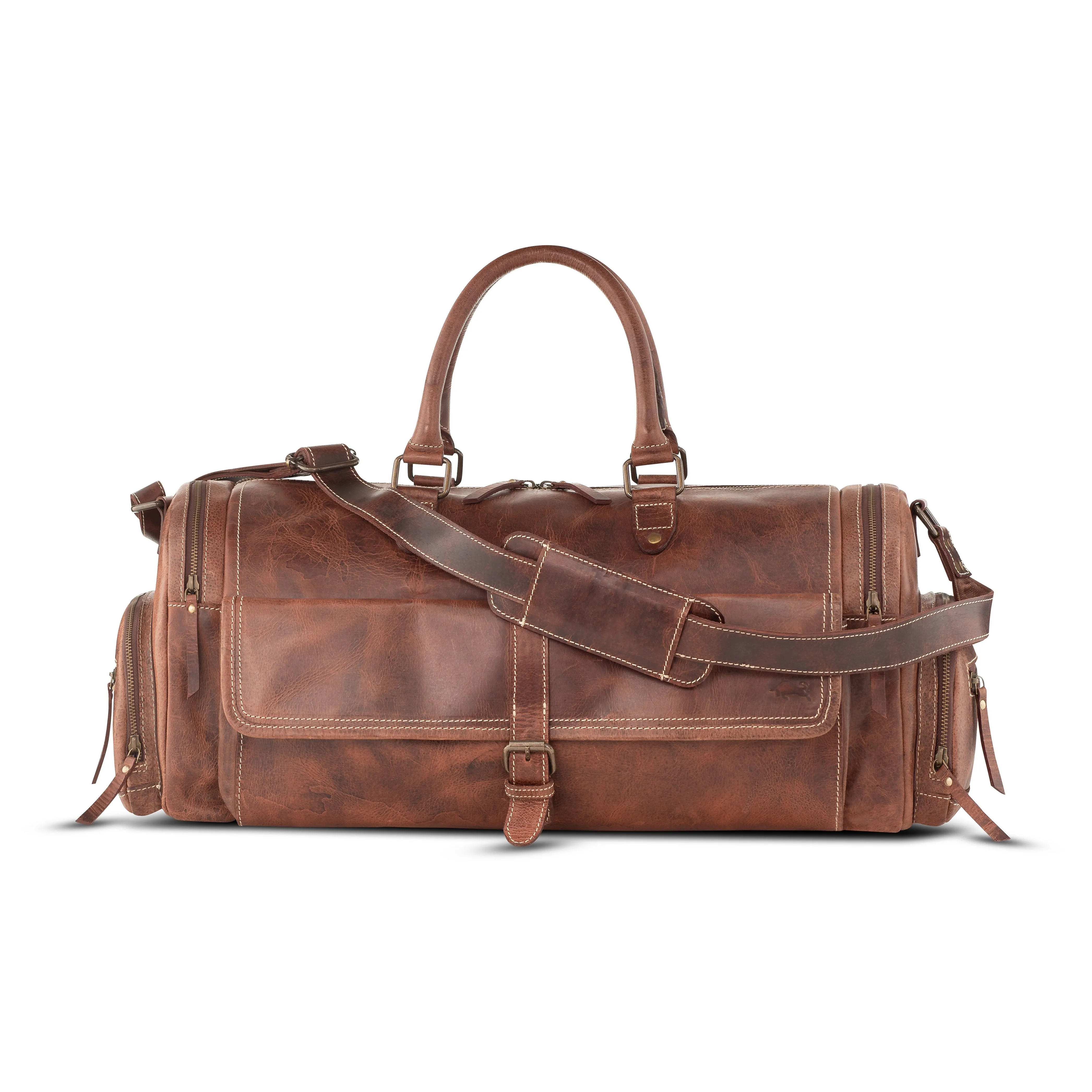 Shane Buffalo Leather Duffel Bag