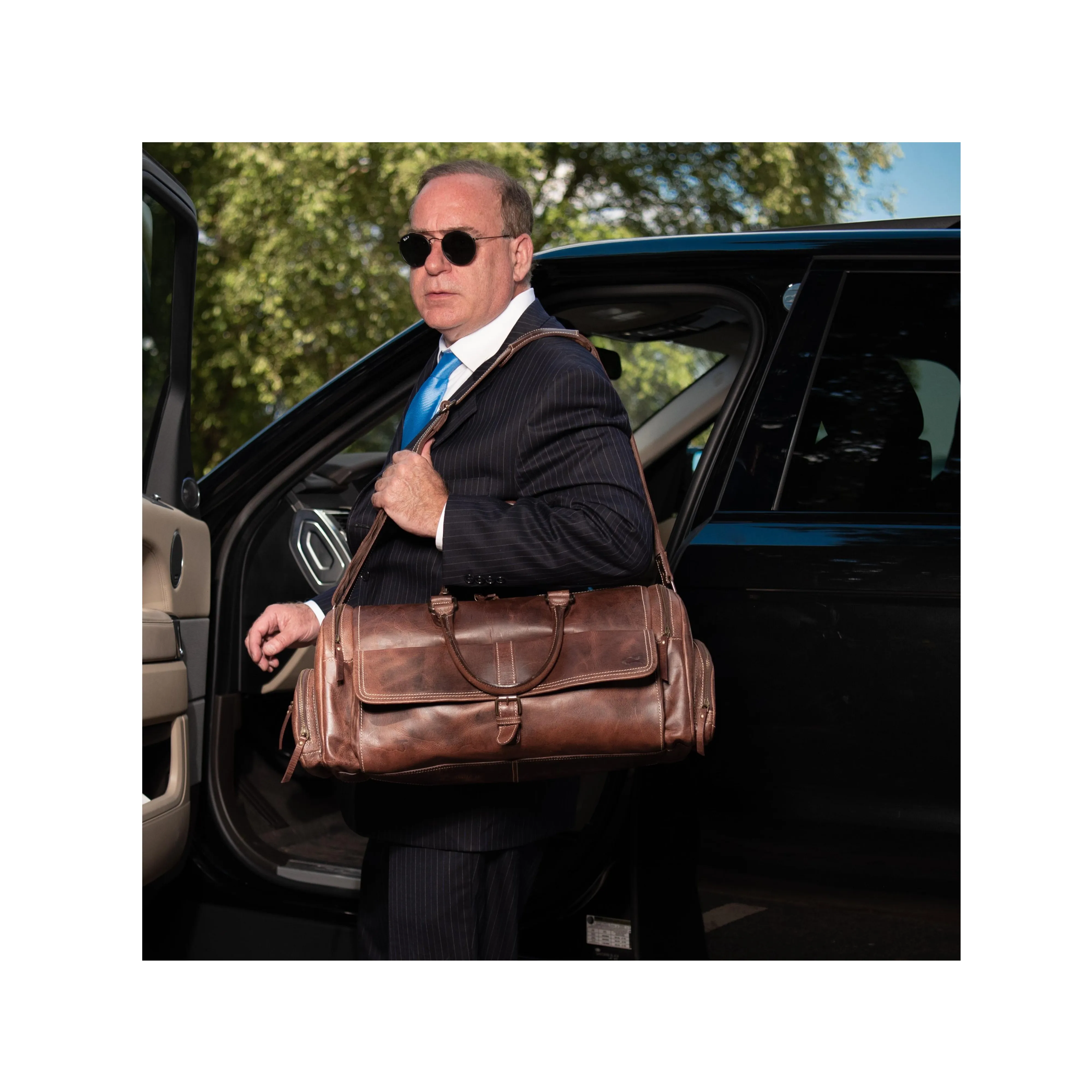 Shane Buffalo Leather Duffel Bag