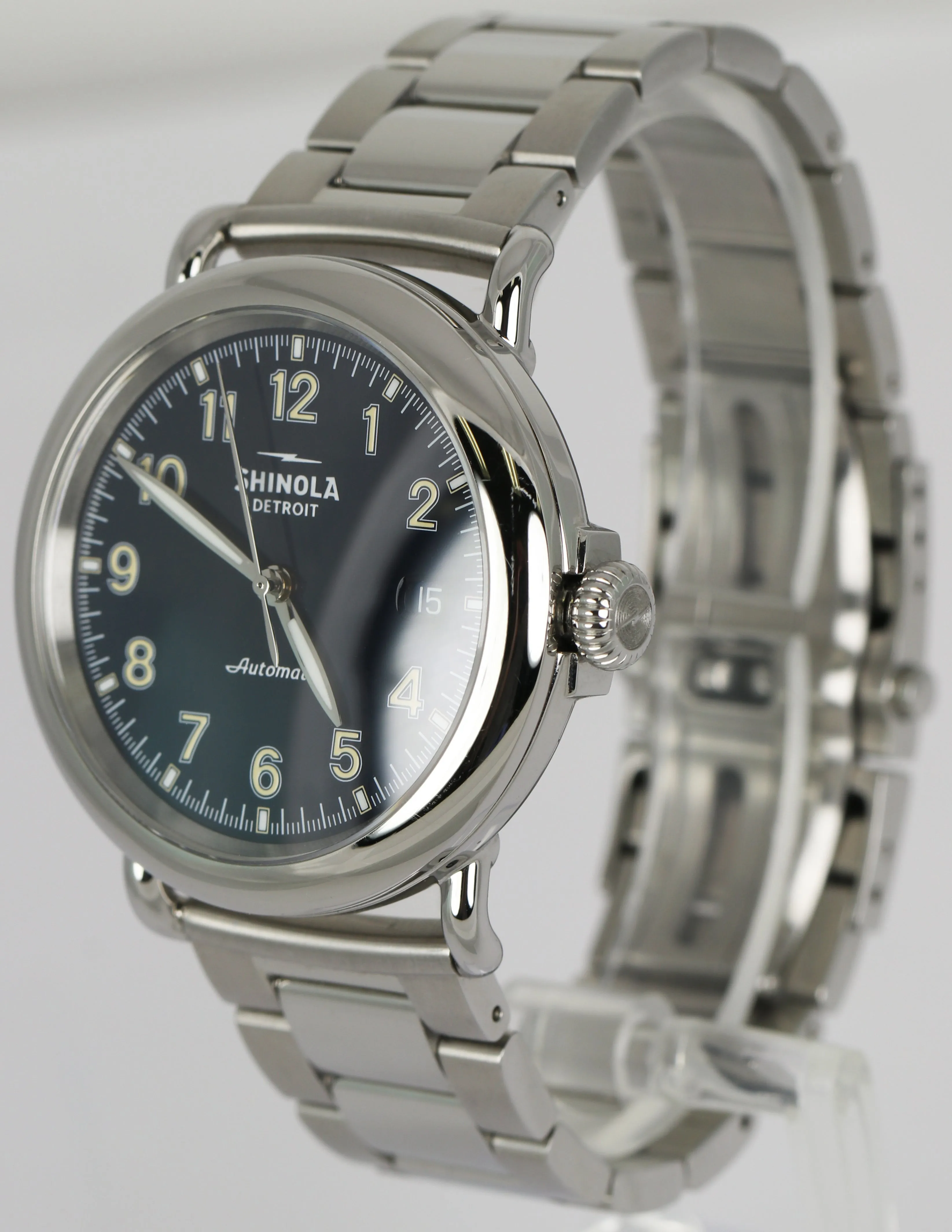 Shinola Detroit Canfield Blue Stainless Steel 43mm Automatic Watch