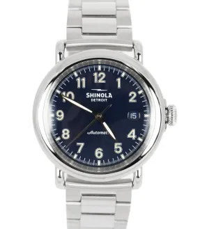 Shinola Detroit Canfield Blue Stainless Steel 43mm Automatic Watch