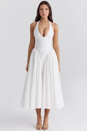 Sofia – Cotton-Rich Women’s Italian Halter Sundress