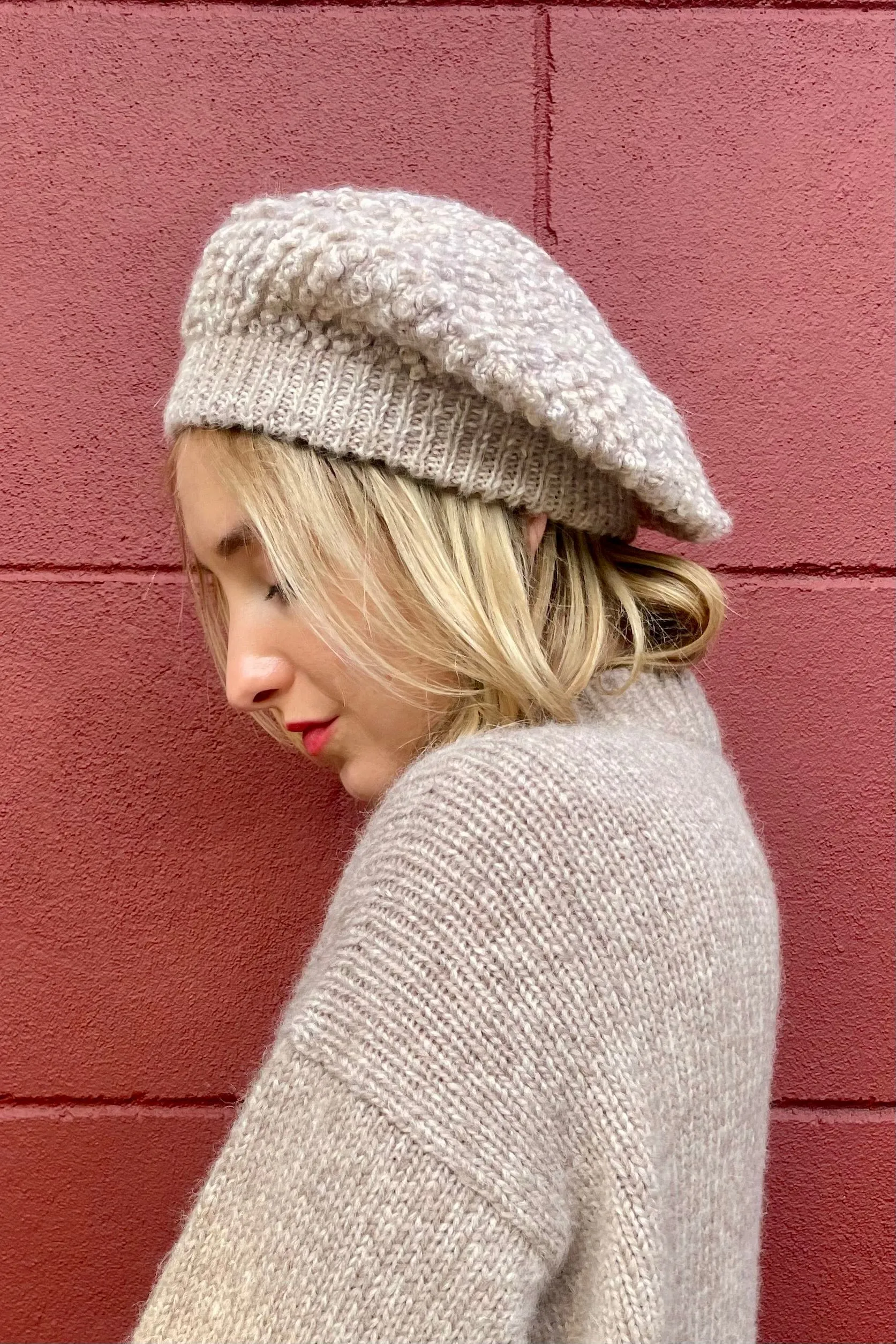 Sophie Handknit Wool Beret