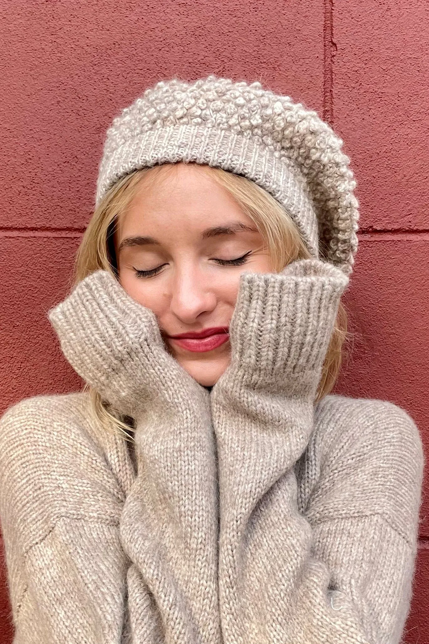 Sophie Handknit Wool Beret