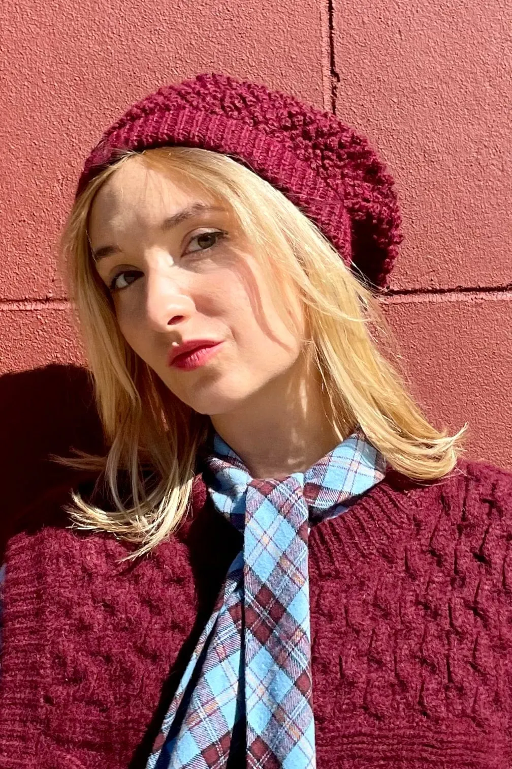 Sophie Handknit Wool Beret