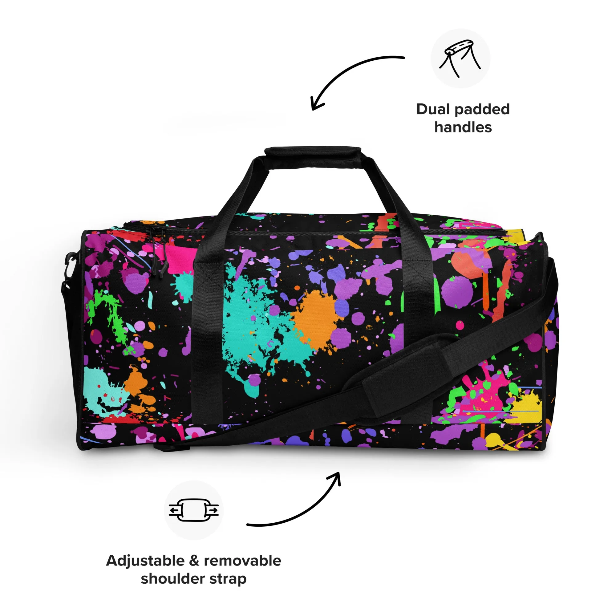 Splatter Paint Duffel Bag