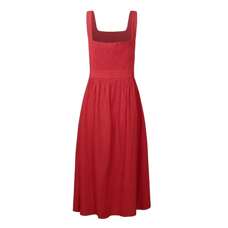 Square Neck Midi Dress