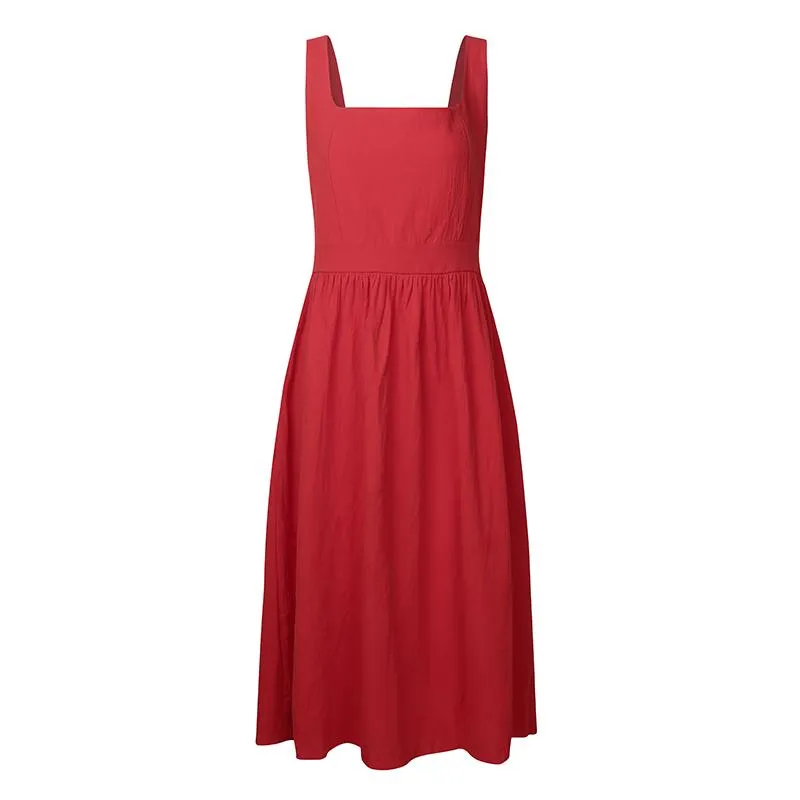Square Neck Midi Dress