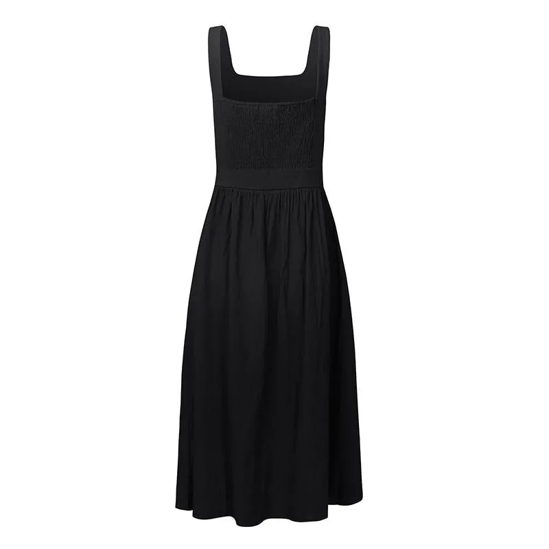 Square Neck Midi Dress