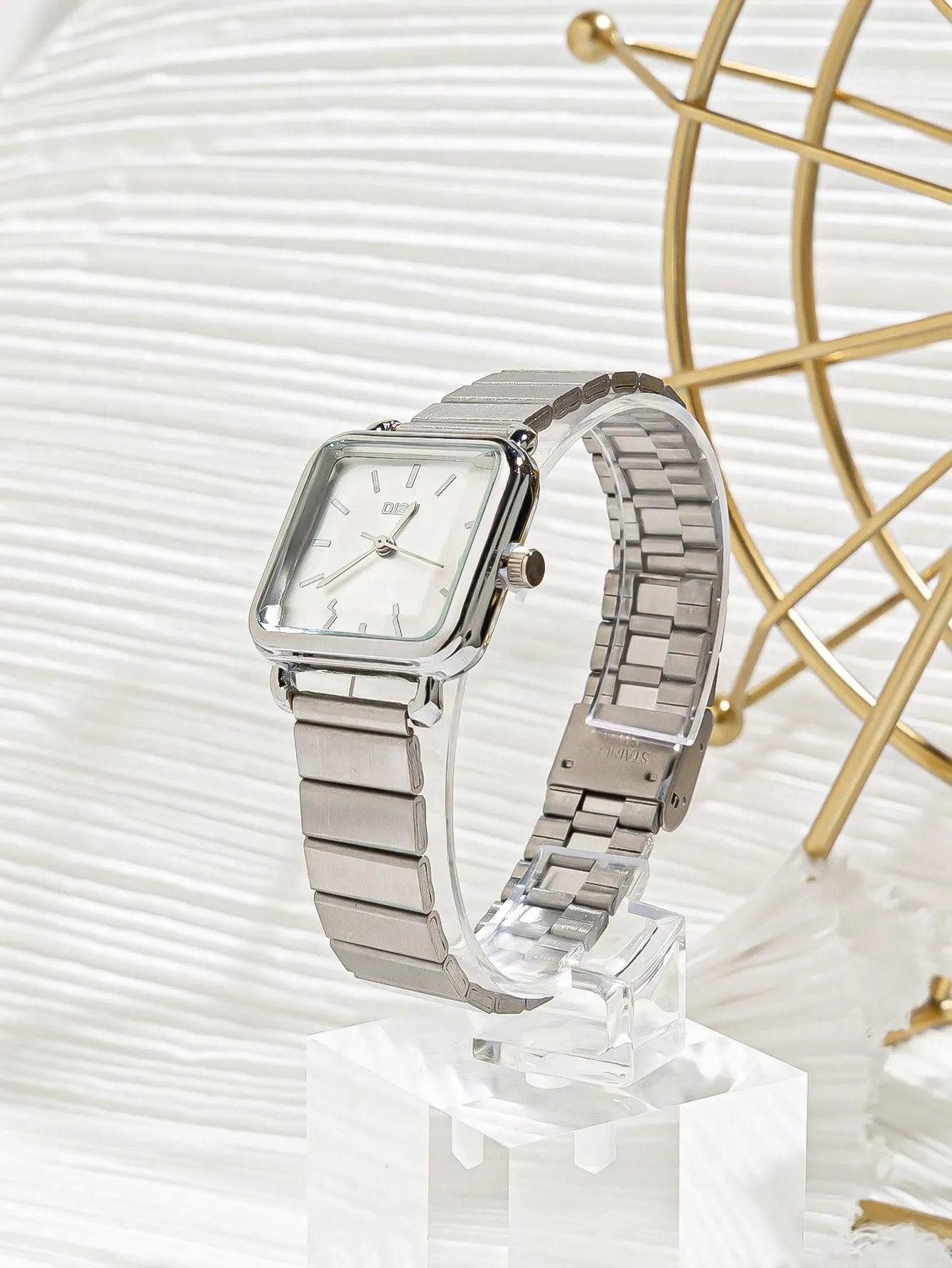 Square Pointer Quartz Watch