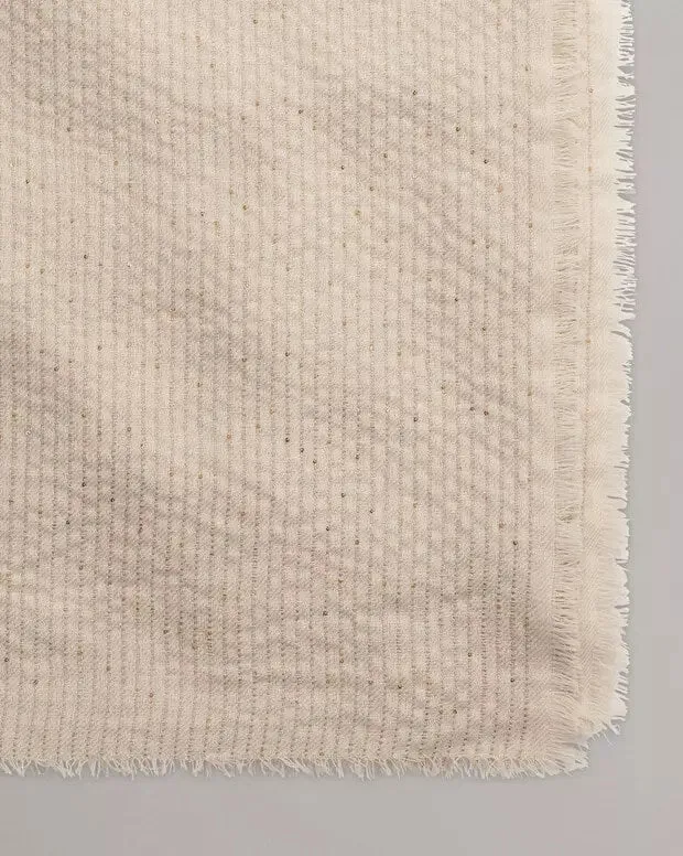 Stella Sequin Scarf in Beige