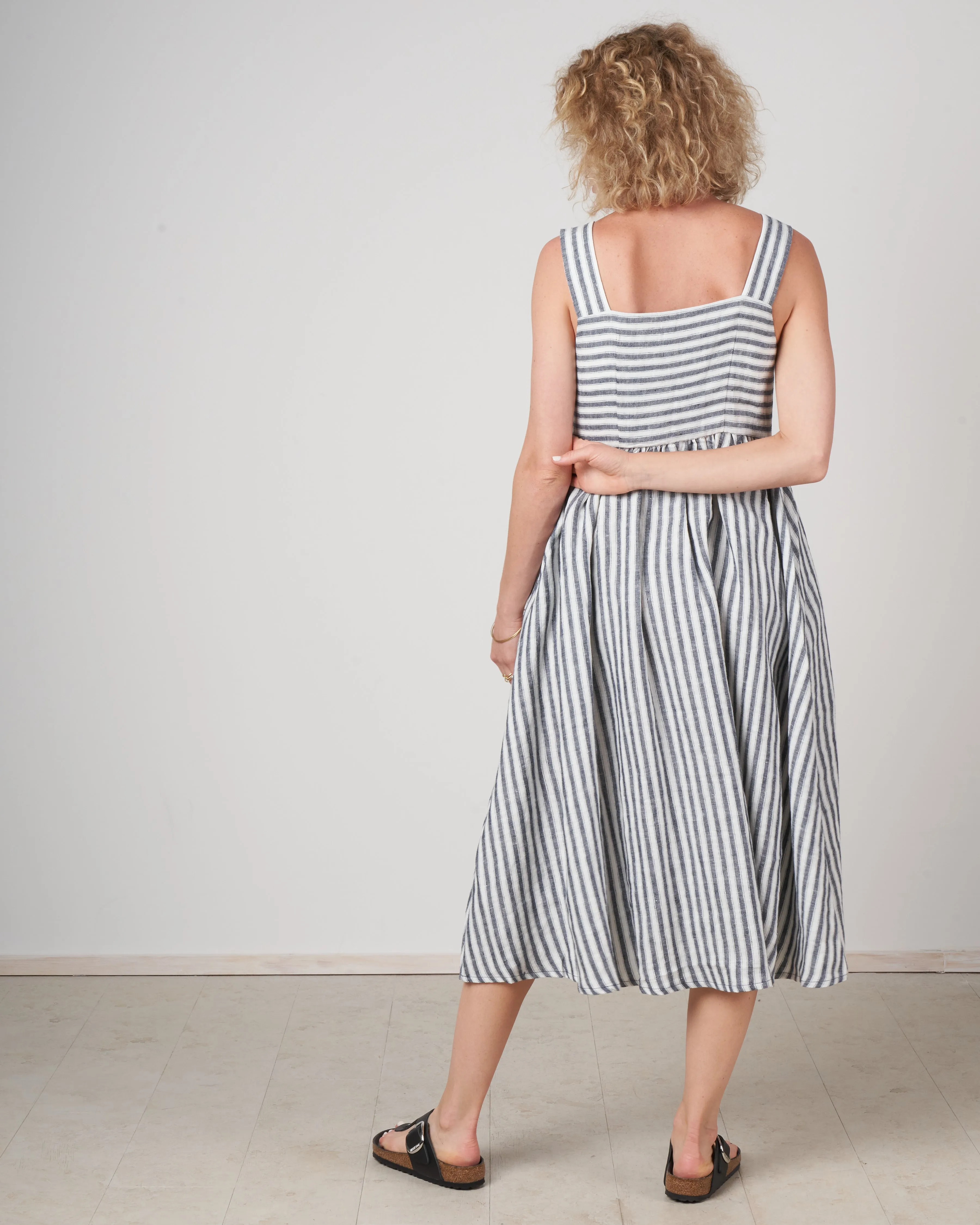 summer sundress - wide stripes