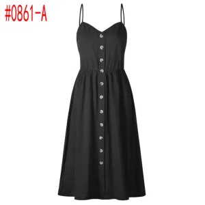 Summer Women Dress 2018 Vintage Sexy Bohemian Floral Tunic Beach Dress Sundress Pocket Red White Dress Striped Female Brand Ali9