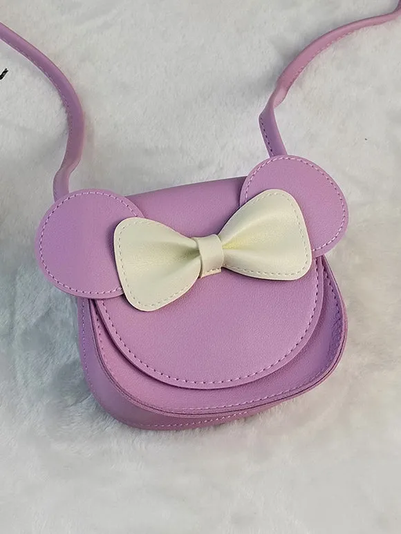 Sweet Lolita Bag Red PU Leather Bows PU Leather Cross-body Bag Lolita Accessories