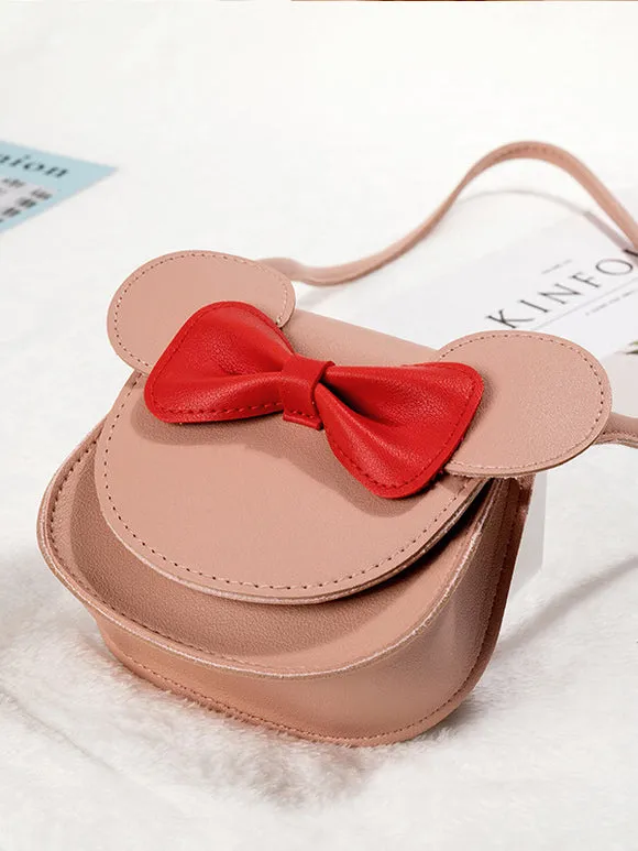 Sweet Lolita Bag Red PU Leather Bows PU Leather Cross-body Bag Lolita Accessories