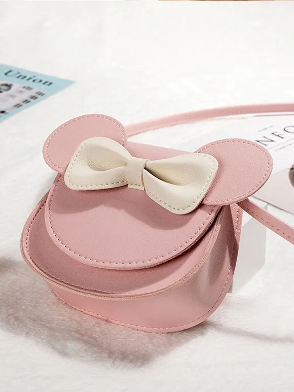 Sweet Lolita Bag Red PU Leather Bows PU Leather Cross-body Bag Lolita Accessories