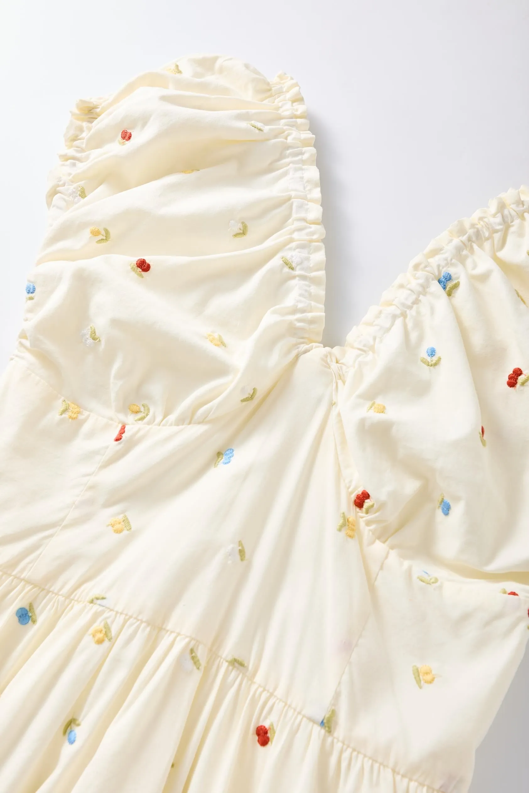Sweet Maxi Summer Frock Featuring a Floral Print for Your Next Vacation